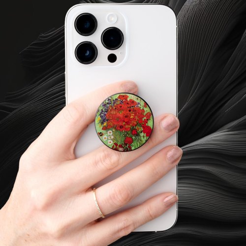 Red Poppies and Daisies by Vincent van Gogh PopSocket