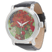 Red Poppies and Daisies by Vincent van Gogh Watch (Angled)