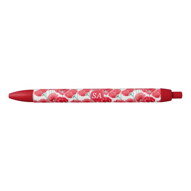 Red Poppies Back to School Dorm Essentials Pen (Front)