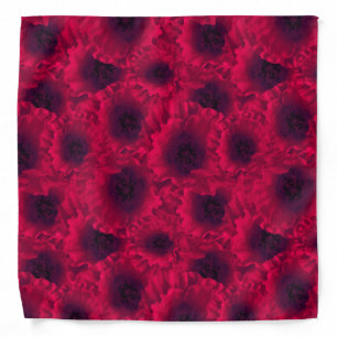 Red poppies bandana
