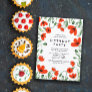 Red Poppies Birthday party Invitation