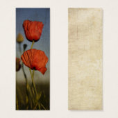 Red Poppies, bookmark (Front & Back)