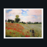 Red Poppies by Monet - Poppy Field Parasol Woman Postcard<br><div class="desc">Impressionist Landscape Painting by Claude Monet - Classic Masterpieces - Claude Monet's Impressionist Painting Series - Poppy Field</div>
