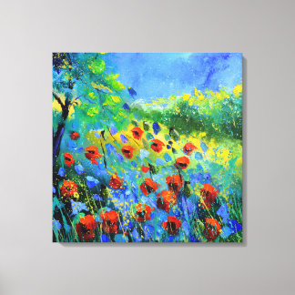red poppies canvas print