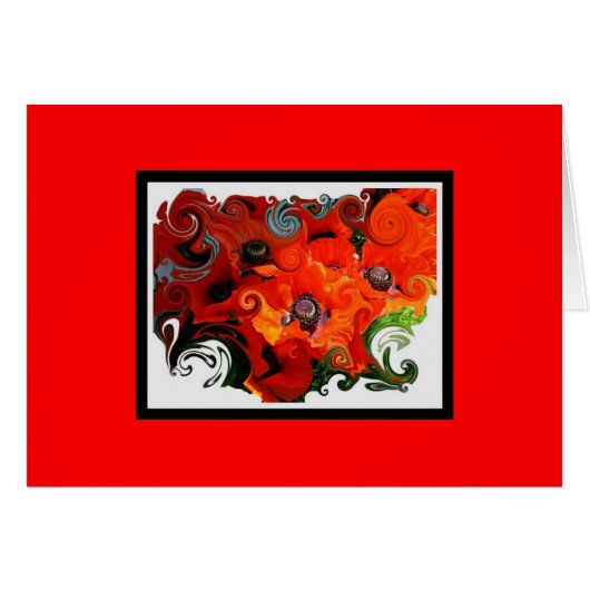 Red Poppies Cards (Front Horizontal)