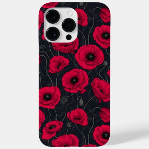 Red Poppies Case_Mate iPhone 14 Pro Max Case