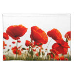 Red Poppies Cloth Placemat at Zazzle