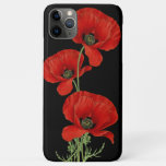 Red Poppies Colorful Vintage Botanical Iphone 11 Pro Max Case at Zazzle