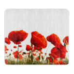 Red Poppies Cutting Board at Zazzle