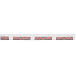 Red Poppies  Elastic Hair Tie