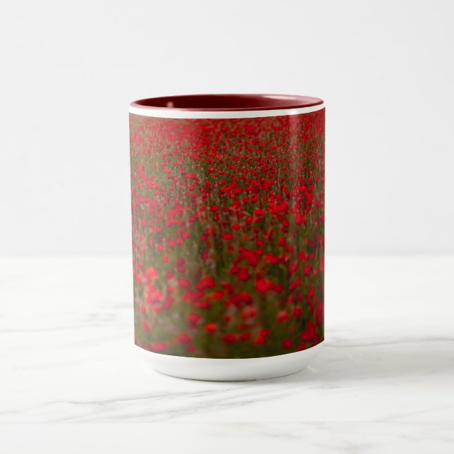 Red Poppies Field Mug (Center)