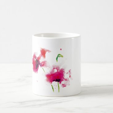 Red Poppies Flowers Coffee Mug Red Poppies Flowers Coffee Mug