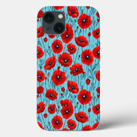 Red Poppies Flowers Perfect gift for flower lovers