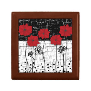 Red poppies gift box