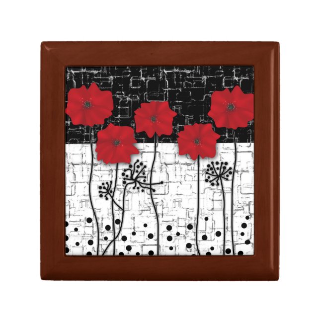 Red poppies gift box (Front)