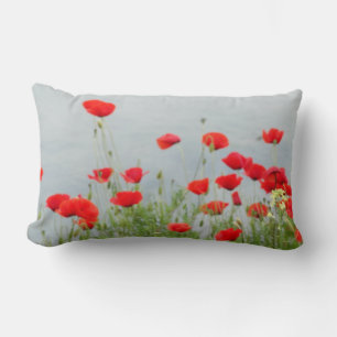 Red Poppies Girls Photos Cushion