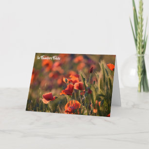Red Poppies, In Flanders Fields Poem Card