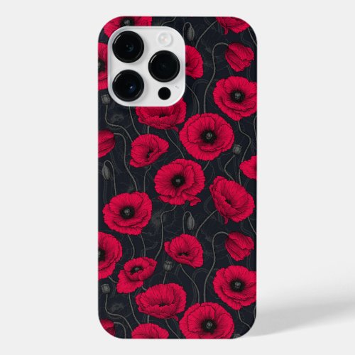 Red Poppies iPhone 14 Pro Max Case