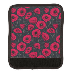 Red Poppies Luggage Handle Wrap