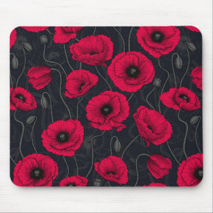 Red Poppies Mouse Pad