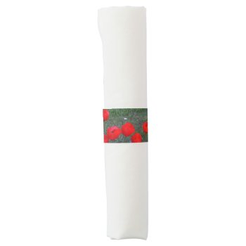 Red Poppies Napkin Bands