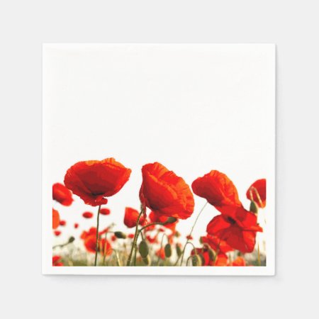 Red Poppies Napkins