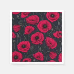 Red Poppies Napkins