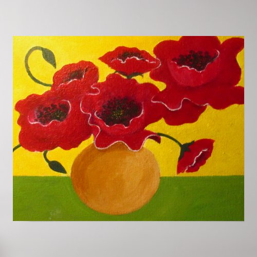  Red Poppies Print Value Poster Paper Matte