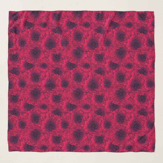 Red poppies scarf (Front)