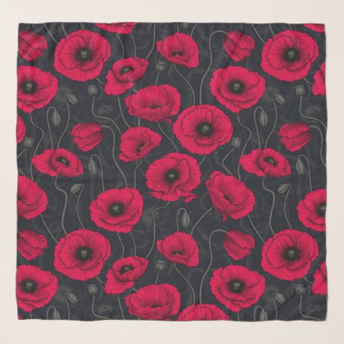 Red Poppies Scarf