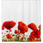 Red Poppies Shower Curtain at Zazzle