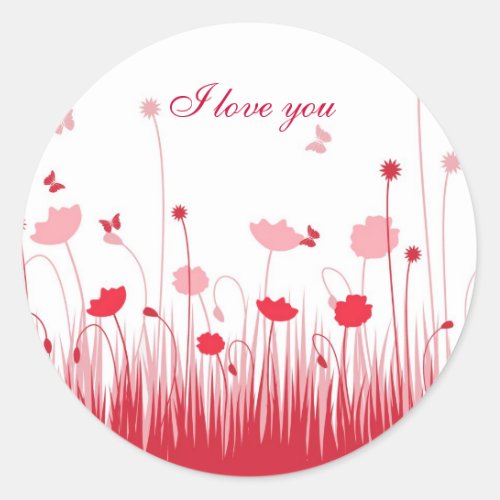 Red poppies Sticker