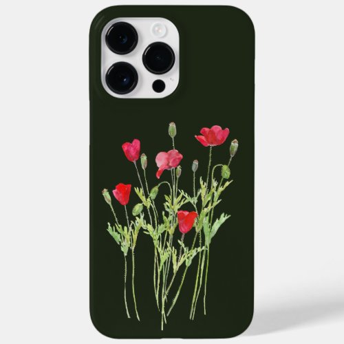 Red poppies summer meadow wild flowers Case_Mate iPhone 14 pro max case