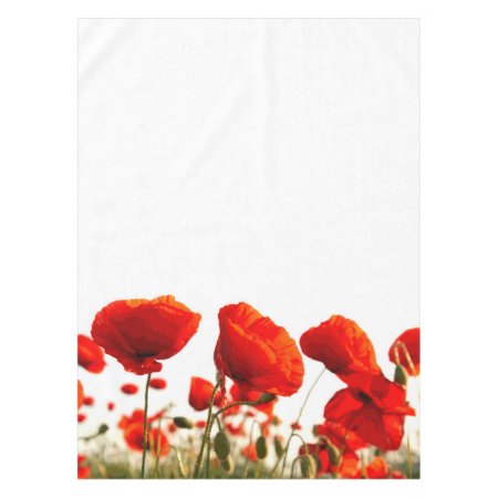 Red Poppies Tablecloth