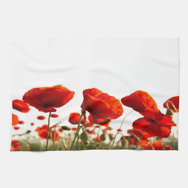 Red Poppies Towel (Horizontal)