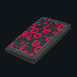 Red Poppies Trifold Wallet<br><div class="desc">Poppy flowers,  hand-painted in Photoshop,  seamless pattern.</div>