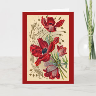 Red Poppies – Valentine Holiday Card