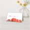 Red poppies watercolor wedding