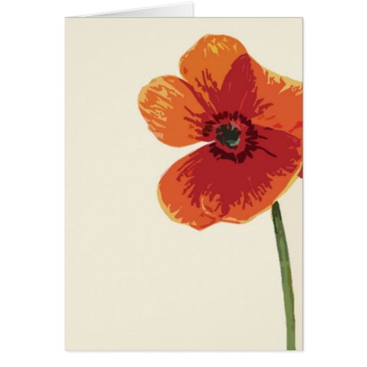 Red Poppy 3 Cards (Front)
