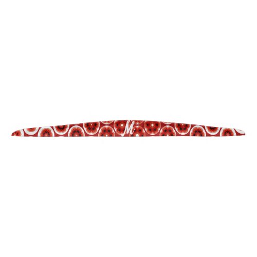 Red poppy abstract geometricv morph art pattern tie headband