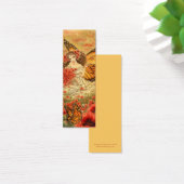 Red Poppy and Monarch Fantasy Bookmark (Desk)