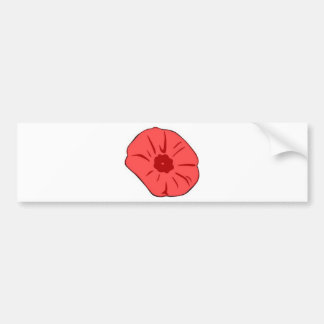 Red Poppy Bumper Sticker