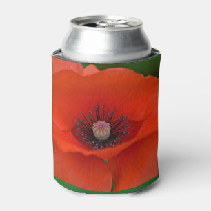 Red Poppy Can Cooler