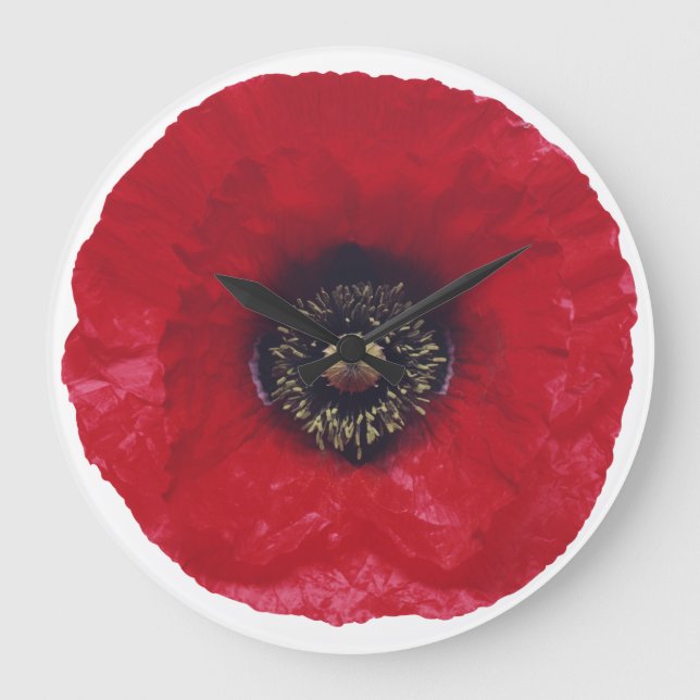 Red Poppy Clock (Front)