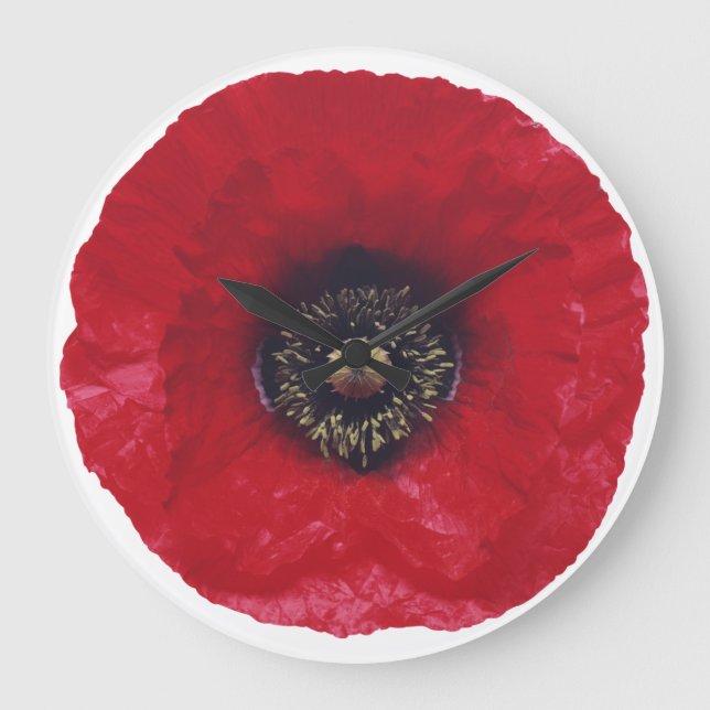 Red Poppy Clock (Front)