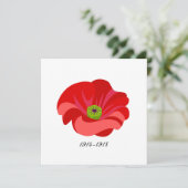 Red poppy commemorative (Standing Front)