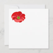 Red poppy commemorative (Back)
