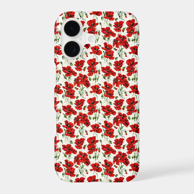Red Poppy Design Case-Mate iPhone Case (Back)