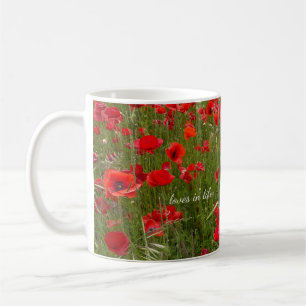 Red Poppy Field  Coffee Mug