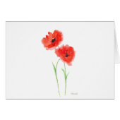 Red poppy flowers (Front Horizontal)
